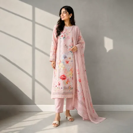 Zam Zam A-Grade Cotton Three Piece