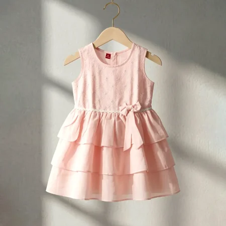 Soft Pink Cotton Baby Dress